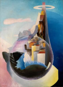 Benedetta Cappa Marinetti Cime arse di solitudine, c. 1936 Olio su tela 130.5 x 95 cm Museo dell'Aeronautica Gianni Caproni Trento, Italia