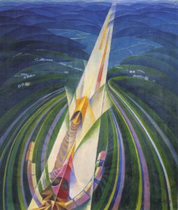 Gerardo Dottori In corsa, c. 1926 Olio su tela 129.5 x 110 cm Collezione M. Carpi Roma, Italia