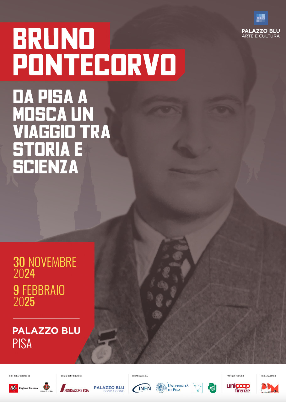 Locandina mostra Bruno Pontecorvo