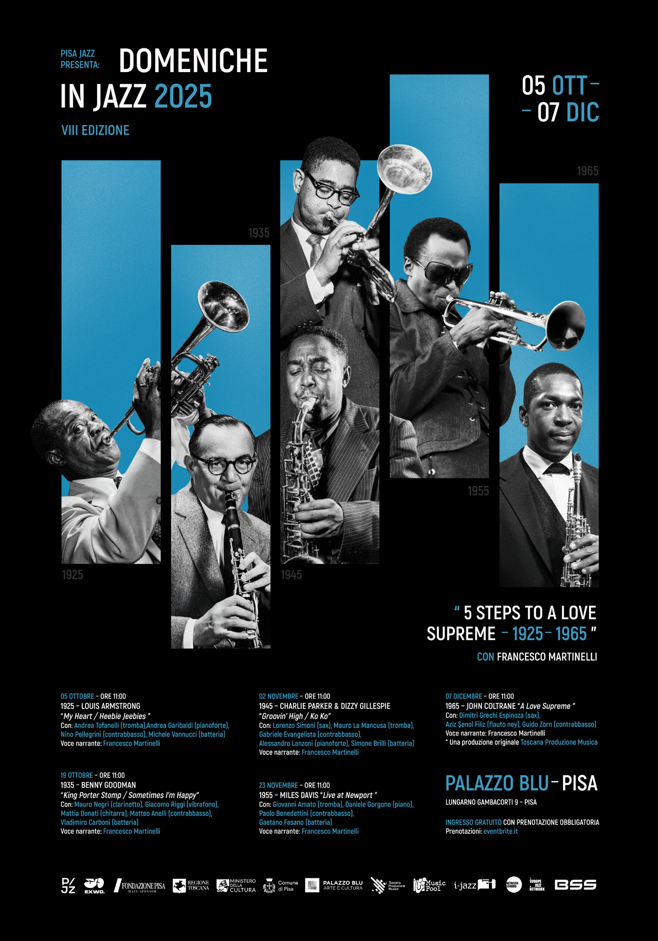 Domeniche in Jazz 2025 – 5 Steps to A Love Supreme