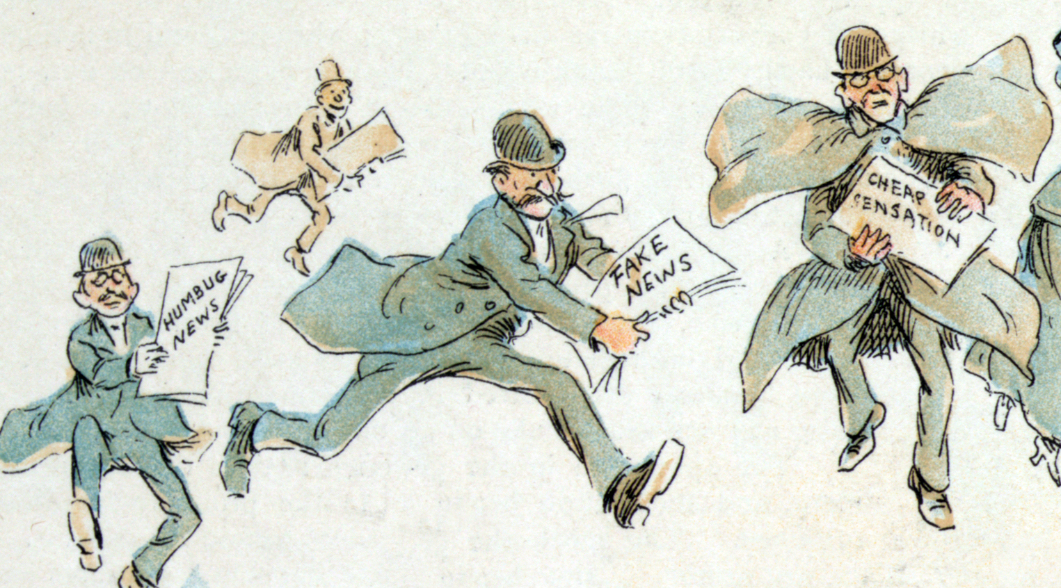 Frederick Burr Opper, The Fin de Siècle Newspaper Proprietor, «Puck Magazine», Volume 35, Number 887, March 7, 1894, detail. See Library of Congress https://www.loc.gov/resource/ppmsca.29087/